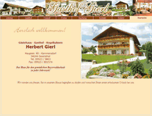 Tablet Screenshot of gasthof-gierl.de